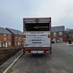 Unloading underway at the final destination.