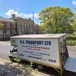 a removals truck on the road in North Shields